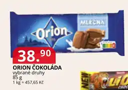 Potraviny CZ Orion čokoláda nabídka
