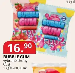 Potraviny CZ Bubble gum nabídka
