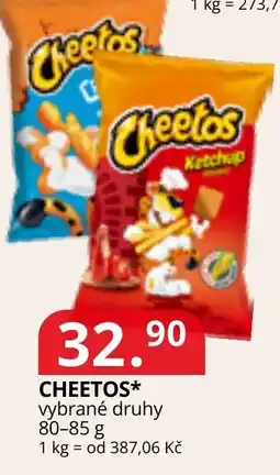 Potraviny CZ Cheetos vybrané druhy nabídka
