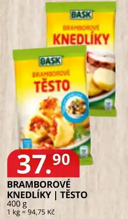 Potraviny CZ Bask bramborové knedlíky | těsto nabídka