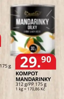Potraviny CZ Pranto kompot mandarinky nabídka