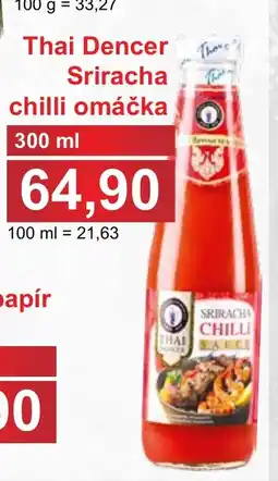 PLUS JIP Thai Dencer Sriracha chilli omáčka nabídka