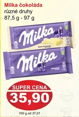 PLUS JIP Milka čokoláda nabídka
