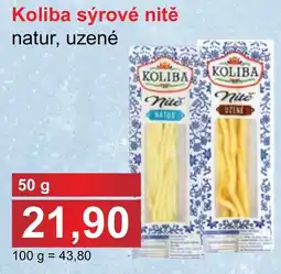 PLUS JIP Koliba sýrové nitě natur, uzené nabídka
