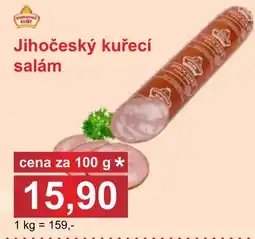 PLUS JIP Pohádkový klub jihočeský kuřecí salám nabídka