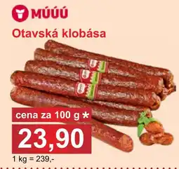 PLUS JIP Múúú otavská klobása nabídka