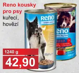 PLUS JIP Reno kousky pro psy kuřecí, hovězí nabídka