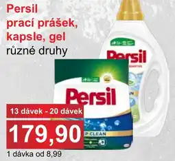 PLUS JIP Persil prací prášek, kapsle, gel nabídka