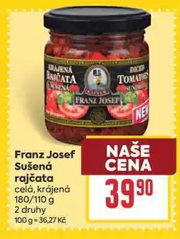 Billa Franz Josef Sušená rajčata celá, krájená 180/110 g nabídka