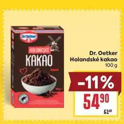 Billa Dr. Oetker Holandské kakao nabídka