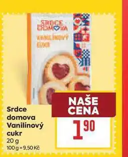 Billa Srdce domova Vanilínový cukr nabídka