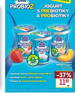 Billa Kunín PROBIO2 jogurt nabídka