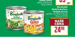 Billa Bonduelle Zlatá kukuřice, Hrášek jemný od 170/ od nabídka