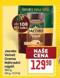 Billa Jacobs Velvet Crema Náhradní náplň nabídka