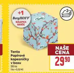 Billa tento Papírové kapesníčky v boxu 58 ks nabídka