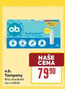 Billa o.b. Tampony 16 ks nabídka