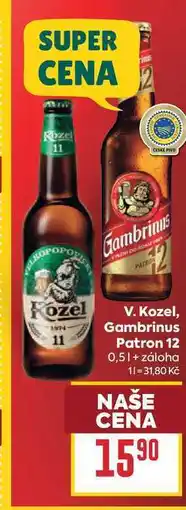 Billa V. Kozel, Gambrinus Patron 12 nabídka