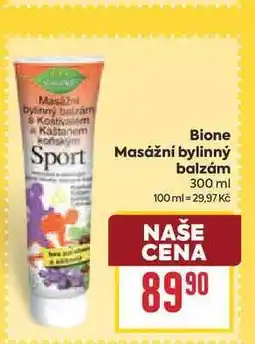 Billa Bione Sport Masážní bylinný balzám nabídka