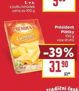 Billa Président Plátky nabídka