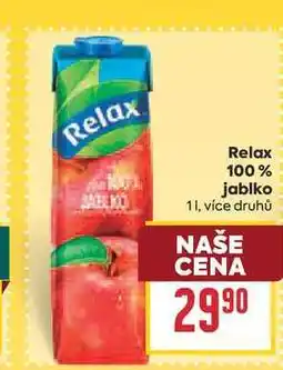 Billa Relax 100% jablko nabídka