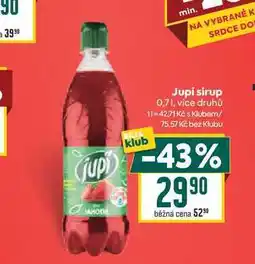 Billa Jupi sirup nabídka
