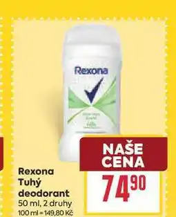 Billa Rexona Tuhý deodorant nabídka