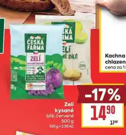 Billa Zeli kysané bílé, červené nabídka