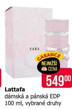 Teta Lattafa dámská a pánská EDP 100 ml, vybrané druhy nabídka