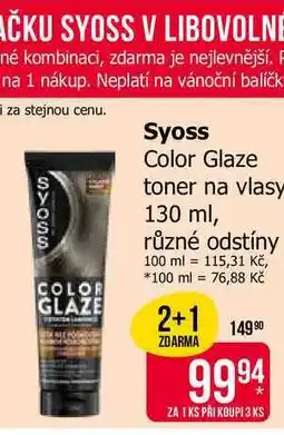Teta Syoss Color Glaze toner na vlasy 130 ml, různé odstíny nabídka