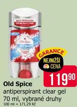 Teta Old Spice antiperspirant clear gel 70 ml, vybrané druhy nabídka