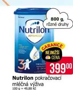Teta Nutrilon pokračovací mléčná výživa nabídka