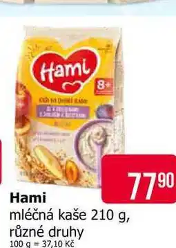 Teta Hami mléčná kaše 210 g, různé druhy nabídka