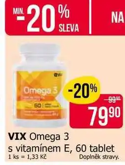 Teta VIX Omega 3 s vitamínem E, 60 tablet nabídka