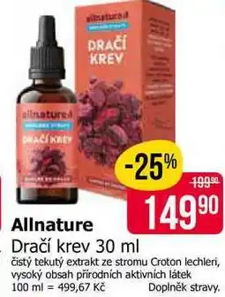 Teta Allnature Dračí krev nabídka