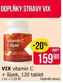 Teta VIX vitamin C + šípek, 120 tablet nabídka