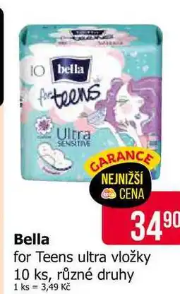 Teta Bella for Teens ultra vložky 10 ks, různé druhy nabídka
