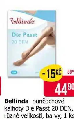 Teta Bellinda punčochové kalhoty Die Passt 20 DEN, různé velikosti, barvy, 1 ks nabídka