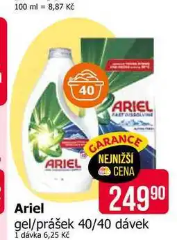 Teta Ariel gel/prášek 40/40 dávek nabídka
