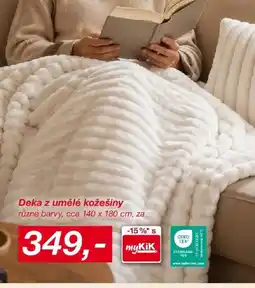 Lidl myKiK deka z umělé kožešiny nabídka