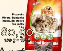 Jip Propesko Mineral Bentonite hrudkující stelivo pro kočky nabídka