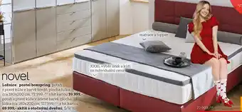Postel boxspring, plocha