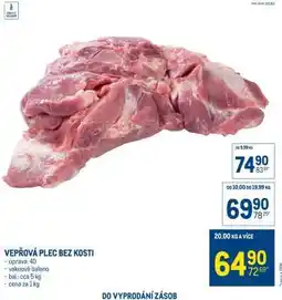 Makro Vepřová plec bez kosti nabídka