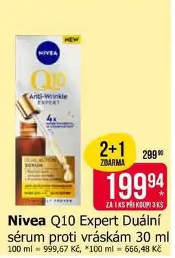 Teta Nivea Q10 Expert duální sérum proti vráskám 30 ml nabídka