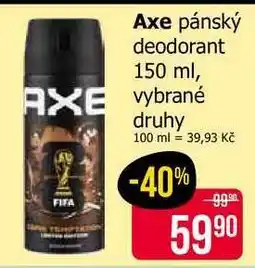 Teta Axe pánský deodorant 150 ml nabídka