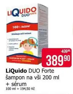 Teta LiQuido DUo Forte šampon na vši 200 ml + sérum nabídka