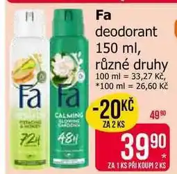 Teta Fa deodorant nabídka