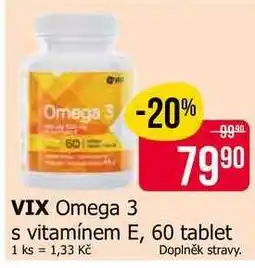 Teta VIX Omega 3 s vitamínem E, 60 tablet nabídka