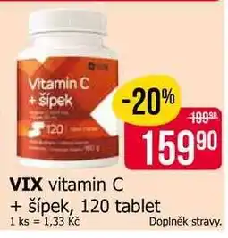 Teta VIX vitamin C + šípek, 120 tablet nabídka
