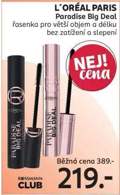 Rossmann L'Oréal Paris Paradise Big Deal nabídka