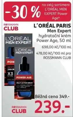 Rossmann L'Oréal Paris Men Expert nabídka